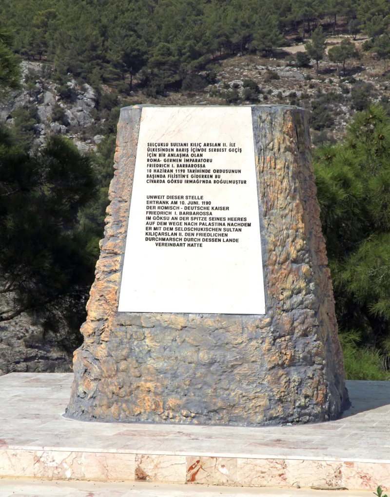Pomnik Fryderyka Barbarossy w Silifke – historia i trasa